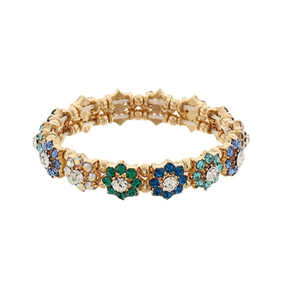 Flower Stone Station Bracelet - Picture 4 of 4